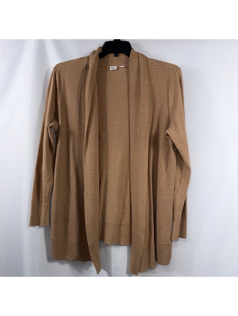 GAP Camel Brown Open Front Cardigan Large